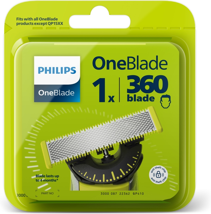 Philips QP410/50 OneBlade 360 replacement blade, 1 pc in the group BEAUTY & HEALTH / Hair & Styling / Shaving & Trimming / Razors & Accessories at TP E-commerce Nordic AB (C64864)