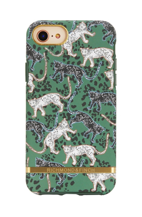 Richmond & Finch iPhone 7/8/SE2 Case, Green Leopard in the group SMARTPHONE & TABLETS / Phone cases / Apple / iPhone SE (2nd gen & 3rd gen) / Cases at TP E-commerce Nordic AB (C64920)