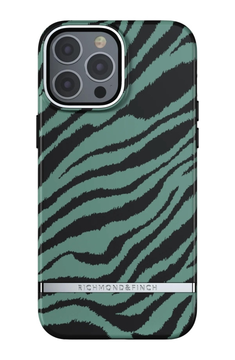 Richmond & Finch iPhone 13 Pro Max Freedom Case, Emerald Zebra in the group SMARTPHONE & TABLETS / Phone cases / Apple / iPhone 13 Pro Max / Cases at TP E-commerce Nordic AB (C64934)