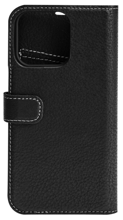 Essentials iPhone 13 Mini leather wallet, detachable, Black in the group SMARTPHONE & TABLETS / Phone cases / Apple / iPhone 13 at TP E-commerce Nordic AB (C65006)