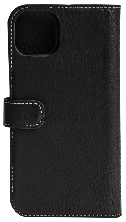 Essentials iPhone 13 leather wallet, detachable, Black in the group SMARTPHONE & TABLETS / Phone cases / Apple / iPhone 13 at TP E-commerce Nordic AB (C65009)