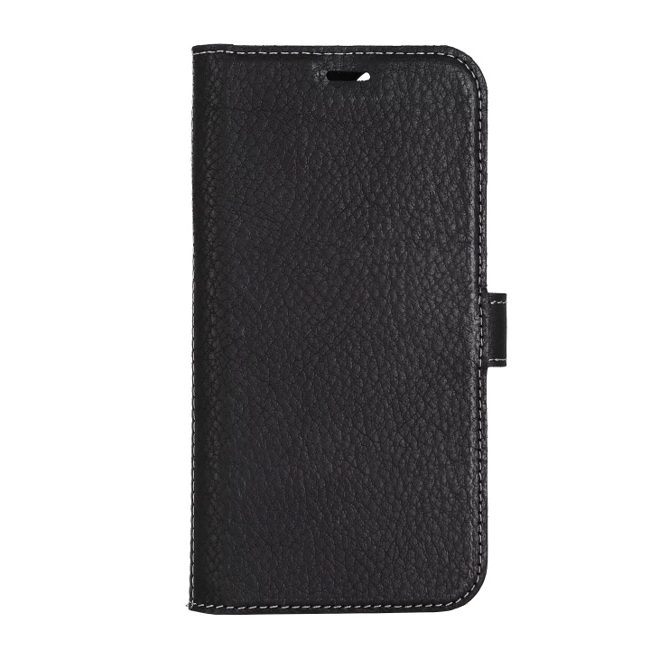 Essentials iPhone 13/14 Leather wallet, detachable,Black in the group SMARTPHONE & TABLETS / Phone cases / Apple / iPhone 13 at TP E-commerce Nordic AB (C65035)