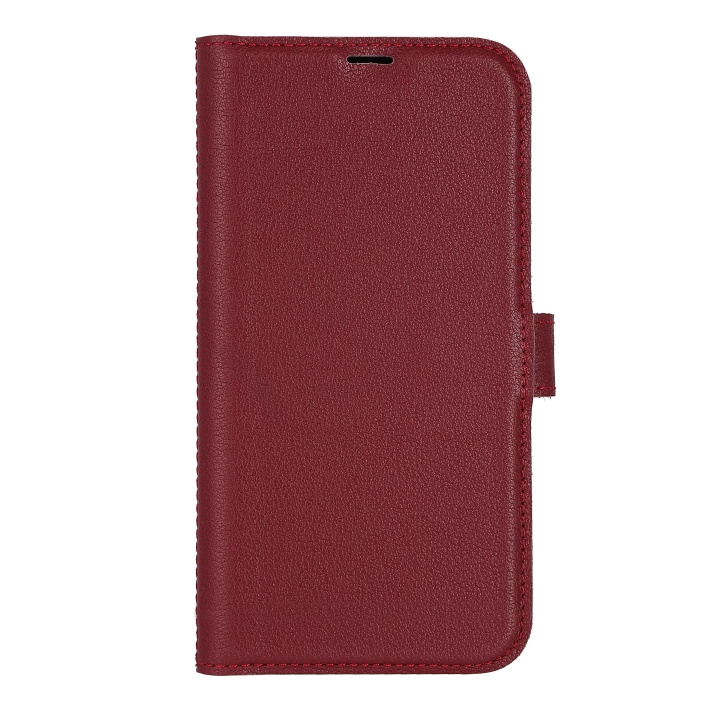 Essentials iPhone 13/14 Leather wallet, detachable, Red in the group SMARTPHONE & TABLETS / Phone cases / Apple / iPhone 13 at TP E-commerce Nordic AB (C65036)