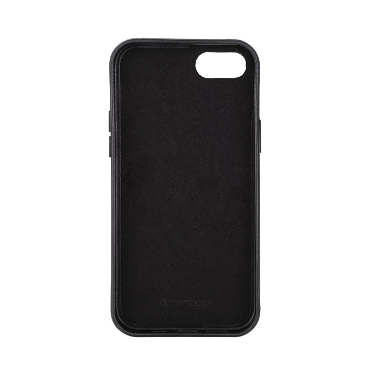 Essentials iPhone 6/7/8/SE (2020/2022) Leather cover, Black in the group SMARTPHONE & TABLETS / Phone cases / Apple / iPhone SE (2nd gen & 3rd gen) / Wallet Case at TP E-commerce Nordic AB (C65043)