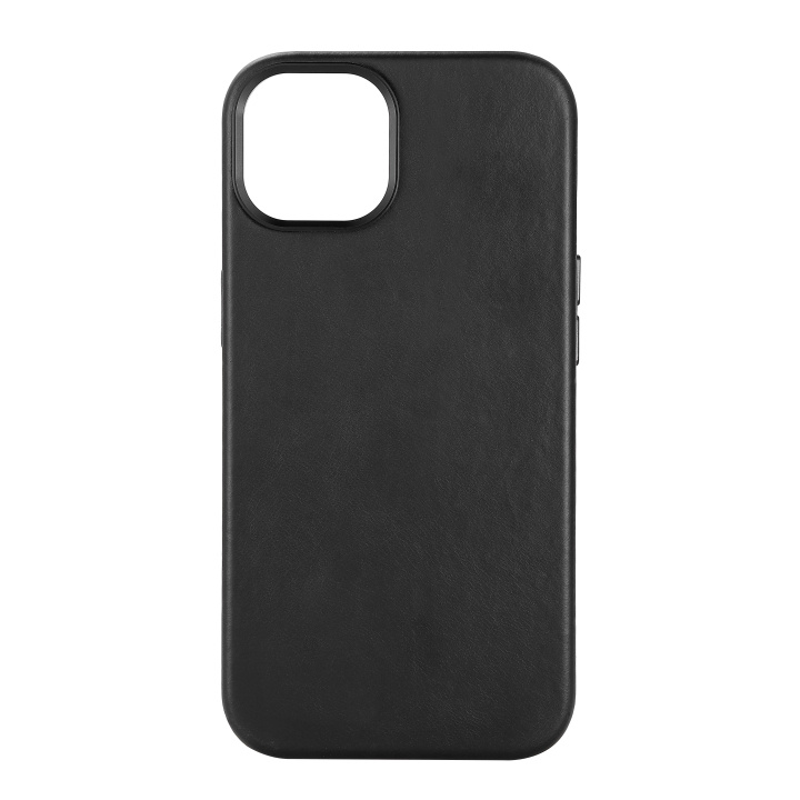 Essentials iPhone 13/14 Leather Mag back cover, Black in the group SMARTPHONE & TABLETS / Phone cases / Apple / iPhone 13 at TP E-commerce Nordic AB (C65045)