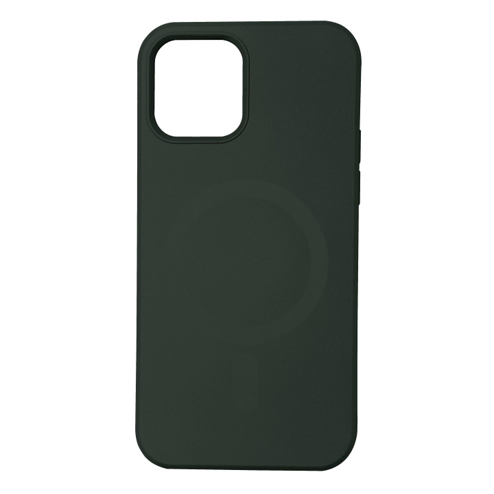 Essentials iPhone 12/12 Pro Silicone Mag back cover, Green in the group SMARTPHONE & TABLETS / Phone cases / Apple / iPhone 12 at TP E-commerce Nordic AB (C65049)