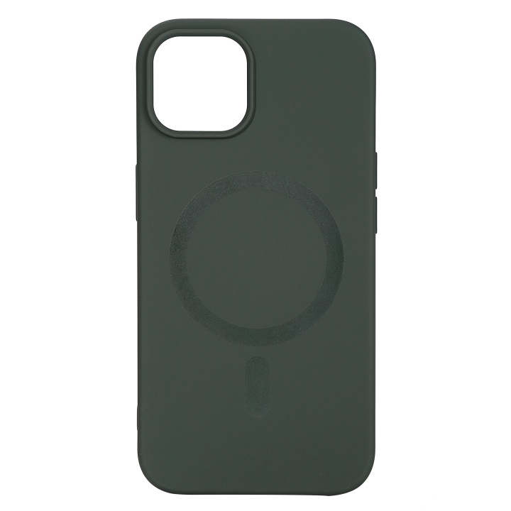 Essentials iPhone 13/14 Silicone Mag back cover, Green in the group SMARTPHONE & TABLETS / Phone cases / Apple / iPhone 13 at TP E-commerce Nordic AB (C65053)