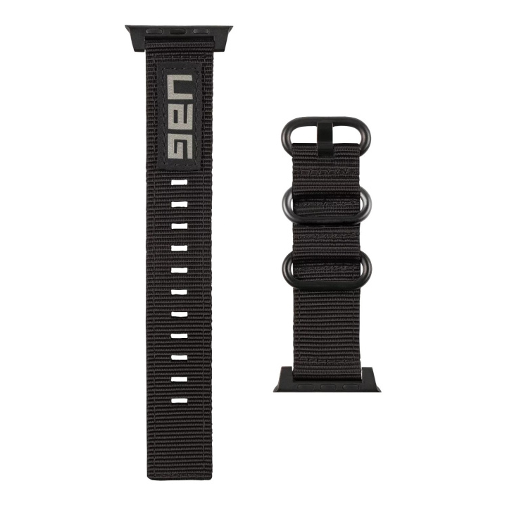 Urban Armor Gear Apple Watch 41/40/38mm Nato Eco Strap, Black in the group Sport, leisure & Hobby / Smartwatch & Activity trackers / Accessories at TP E-commerce Nordic AB (C65139)