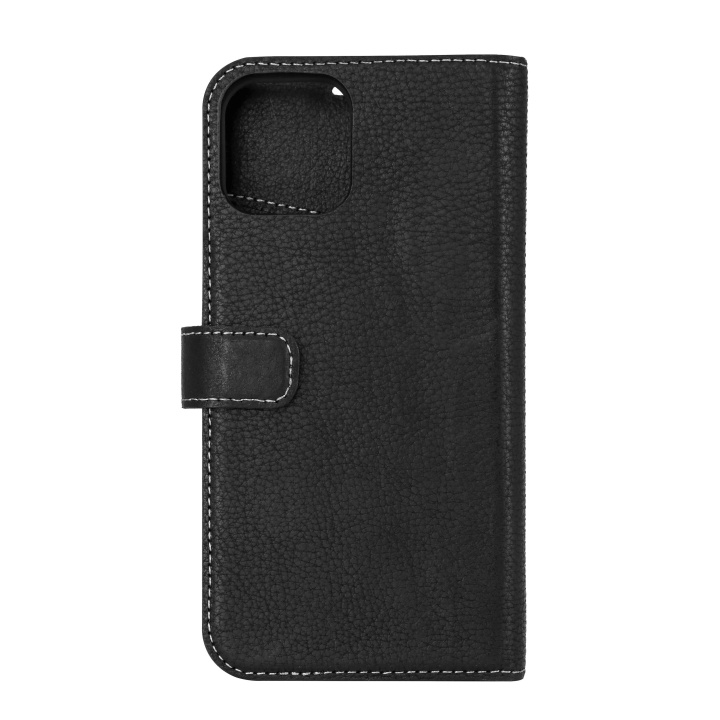 Essentials iPhone 12/12 Pro, Leather wallet,detachable, black in the group SMARTPHONE & TABLETS / Phone cases / Apple / iPhone 12 at TP E-commerce Nordic AB (C65185)