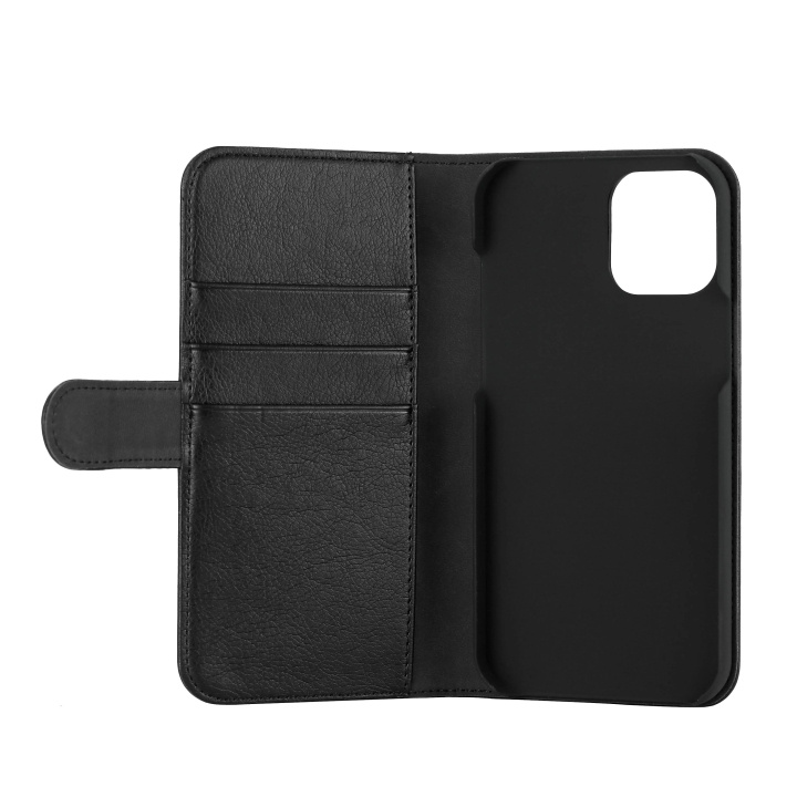 Essentials iPhone 12 Pro Max, PU wallet, 3 cards, black in the group SMARTPHONE & TABLETS / Phone cases / Apple / iPhone 12 Pro at TP E-commerce Nordic AB (C65194)