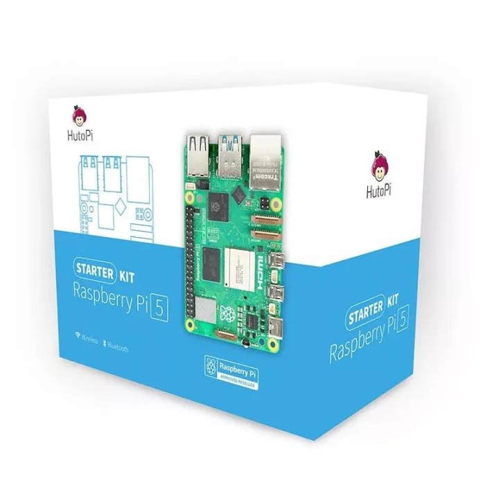 raspberrypi Pi5 Starter kit for Rasperry Pi5 4GB in the group COMPUTERS & PERIPHERALS / Computer components / Raspberry Pi at TP E-commerce Nordic AB (C65231)