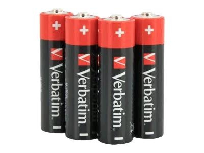 Verbatim Alkaline battery AA 4 Pack shrink in the group HOME ELECTRONICS / Batteries & Chargers / Batteries / AA at TP E-commerce Nordic AB (C65250)