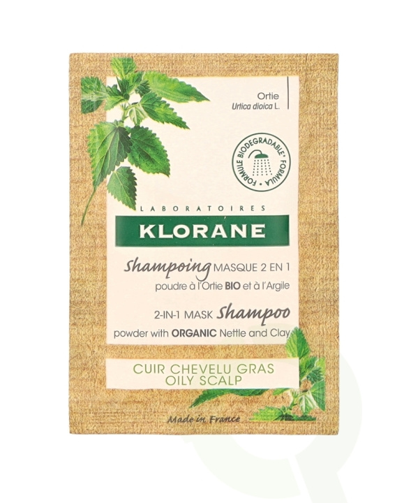 Klorane Nettle & Glay Powder Shampoo Mask 24 g 8 Pieces in the group BEAUTY & HEALTH / Hair & Styling / Hair care / Schampoo at TP E-commerce Nordic AB (C65524)