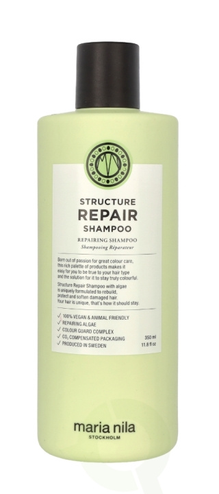 Maria Nila Structure Repair Shampoo 350 ml Sulphate & Paraben Free in the group BEAUTY & HEALTH / Hair & Styling / Hair care / Schampoo at TP E-commerce Nordic AB (C65531)