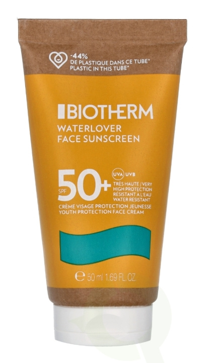 Biotherm Waterlover Face Sunscreen Cream SPF50+ 50 ml in the group BEAUTY & HEALTH / Skin care / Tanning / Sunscreen at TP E-commerce Nordic AB (C65569)