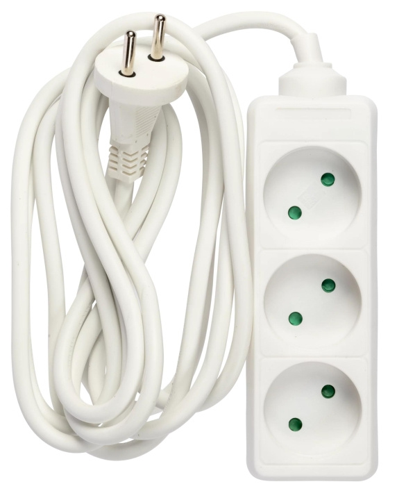 Nordic Quality 3-vägs kontakt (D) ,3m in the group HOME, HOUSEHOLD & GARDEN / Electricity & Lighting / Power strips at TP E-commerce Nordic AB (C65802)