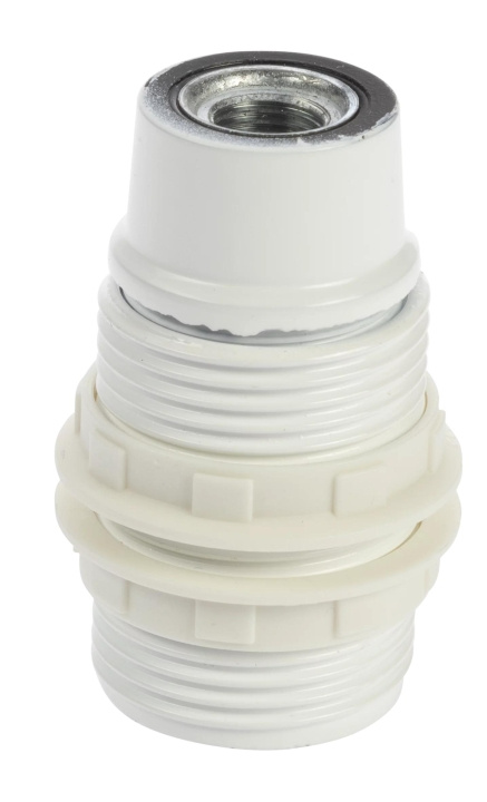 Nordic Quality Lampsockel E14 med lampskärmsring, Vit in the group HOME ELECTRONICS / Lighting / LED lamps at TP E-commerce Nordic AB (C65826)