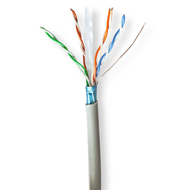 Nedis Network Cable Roll | CAT6 | Stranded | F/UTP | CCA | 305.0 m | Indoor | Round | PVC | Grey | Gift Box in the group COMPUTERS & PERIPHERALS / Computer cables / Network cables / Cat6 at TP E-commerce Nordic AB (C66022)