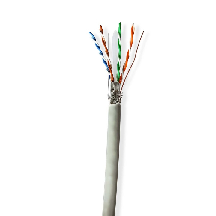 Nedis Network Cable Roll | CAT6 | Solid | S/FTP | CCA | 305.0 m | Indoor | Round | PVC | Grey | Pull Box in the group COMPUTERS & PERIPHERALS / Computer cables / Network cables / Cat6 at TP E-commerce Nordic AB (C66028)
