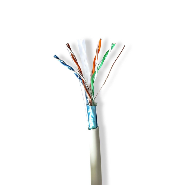 Nedis Network Cable Roll | CAT6 | Stranded | F/UTP | Bare Copper | 305.0 m | Indoor | Round | LSZH | Grey | Gift Box in the group COMPUTERS & PERIPHERALS / Computer cables / Network cables / Cat6 at TP E-commerce Nordic AB (C66035)