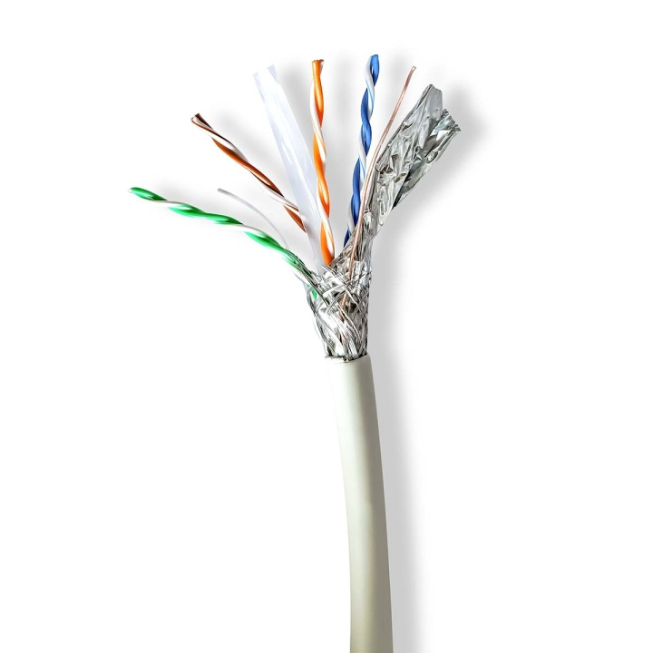 Nedis Network Cable Roll | CAT6a | Solid | SF/UTP | Copper | 100.0 m | Indoor | Round | LSZH | Grey | Gift Box in the group COMPUTERS & PERIPHERALS / Computer cables / Network cables / Cat6 at TP E-commerce Nordic AB (C66044)