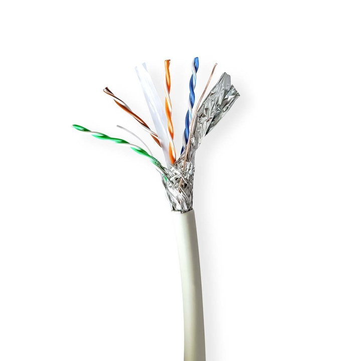 Nedis Network Cable Roll | CAT6a | Solid | SF/UTP | Copper | 305.0 m | Indoor | Round | LSZH | Grey | Pull Box in the group COMPUTERS & PERIPHERALS / Computer cables / Network cables / Cat6 at TP E-commerce Nordic AB (C66045)