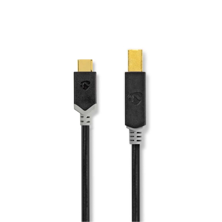 Nedis USB Cable | USB 2.0 | USB-C™ Male | USB-B Male | 15 W | 480 Mbps | Gold Plated | 2.00 m | Round | PVC | Anthracite | Box in the group COMPUTERS & PERIPHERALS / Computer cables / USB / USB-C at TP E-commerce Nordic AB (C66066)