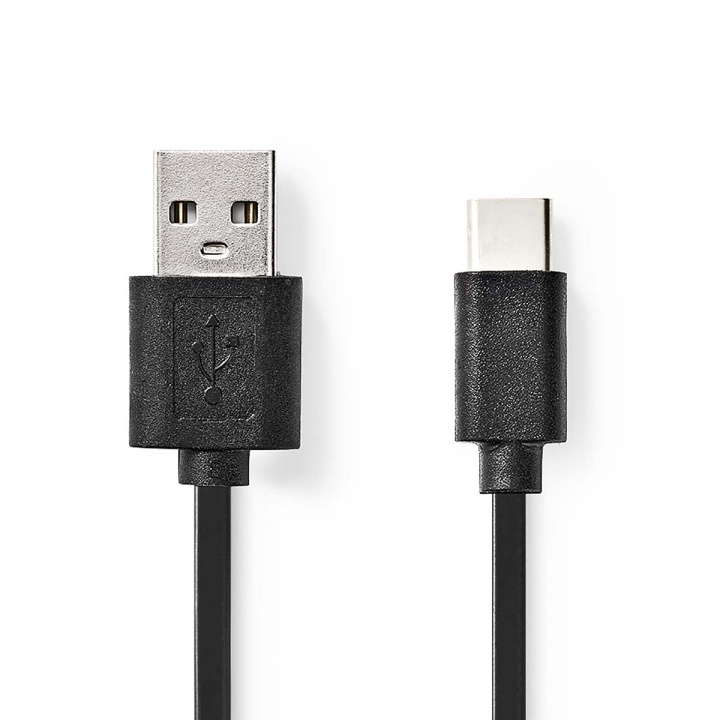 Nedis USB Cable | USB 2.0 | USB-A Male | USB-C™ Male | 15 W | 480 Mbps | Nickel Plated | 0.10 m | Round | PVC | Black | Blister in the group COMPUTERS & PERIPHERALS / Computer cables / USB / USB-C at TP E-commerce Nordic AB (C66085)