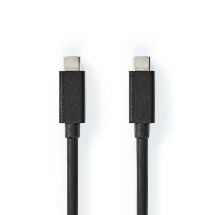 Nedis USB Cable | USB 3.2 Gen 2x2 | USB-C™ Male | USB-C™ Male | 100 W | 4K@60Hz | 20 Gbps | Nickel Plated | 2.00 m | Round | PVC | Black | Label in the group COMPUTERS & PERIPHERALS / Computer cables / USB / USB-C at TP E-commerce Nordic AB (C66148)