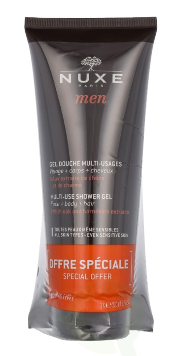 Nuxe Men Multi-Use Shower Gel Duo 400 ml 2x200ml in the group BEAUTY & HEALTH / Skin care / Body health / Bath & Shower gels at TP E-commerce Nordic AB (C66230)