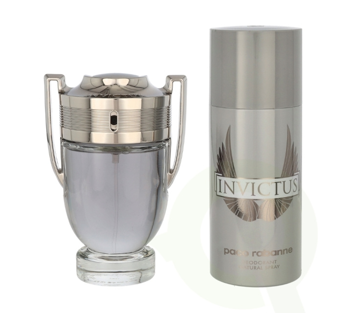 Paco Rabanne Invictus Giftset 250 ml Edt Spray 100ml/Deo Spray 150ml in the group BEAUTY & HEALTH / Gift sets / Gift sets for him at TP E-commerce Nordic AB (C66255)