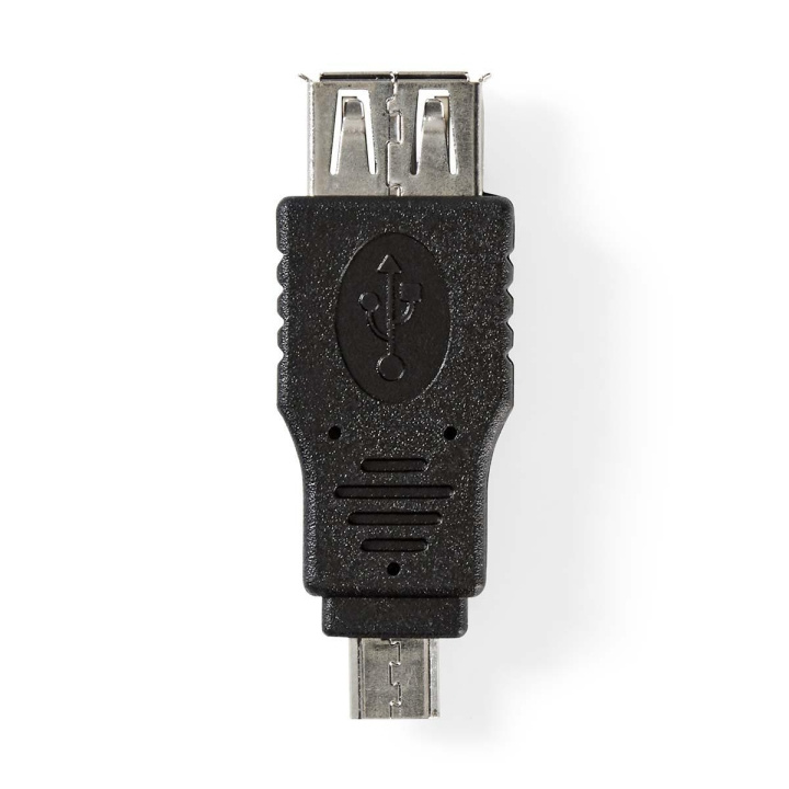 Nedis USB Adapter | USB 2.0 | USB Micro-B Male | USB-A Female | 480 Mbps | Nickel Plated | PVC | Black | Blister in the group COMPUTERS & PERIPHERALS / Computer cables / USB / USB-A / Adapters at TP E-commerce Nordic AB (C66646)