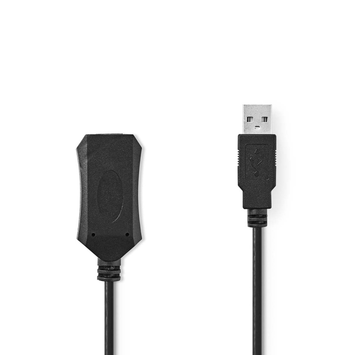 Nedis Active USB Cable | USB 2.0 | USB-A Male | USB-A Female | 480 Mbps | 20.0 m | Round | Nickel Plated | PVC | Copper | Label in the group COMPUTERS & PERIPHERALS / Computer cables / USB / USB-A / Cables at TP E-commerce Nordic AB (C66668)
