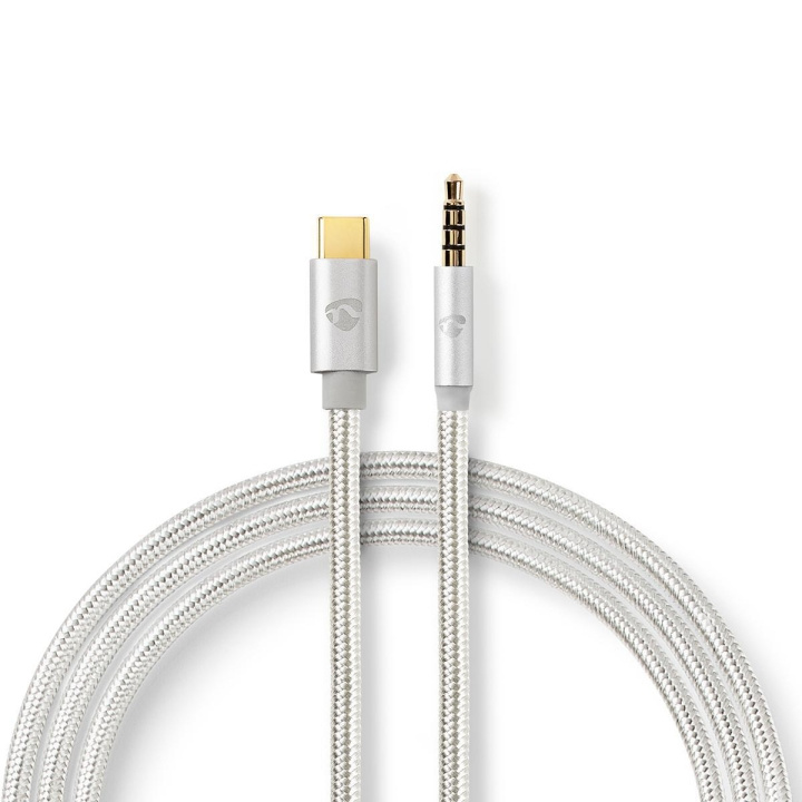 Nedis USB Adapter | USB 2.0 | USB-C™ Male | 3.5 mm Male | 1.00 m | Round | Gold Plated | Braided / Nylon | Aluminium | Cover Window Box in the group COMPUTERS & PERIPHERALS / Computer cables / USB / USB-C at TP E-commerce Nordic AB (C66678)