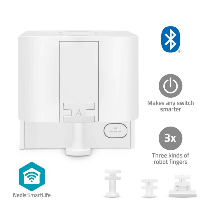 Nedis SmartLife Finger Robot | CR2 | 1000 mAh | Bluetooth® | Three kinds of fingers in the group HOME, HOUSEHOLD & GARDEN / Smart home / Smart home systems at TP E-commerce Nordic AB (C66702)