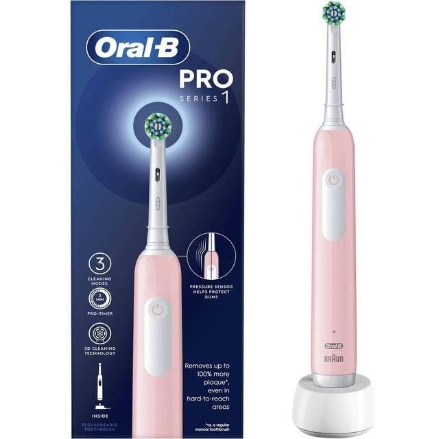 Oral B Pro Series 1 Pink Cross Action in the group BEAUTY & HEALTH / Oral care / Electric toothbrushes at TP E-commerce Nordic AB (C67021)