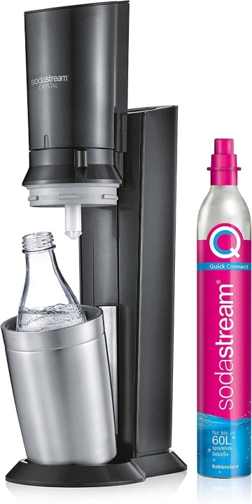 SodaStream Crystal 3.0 Sodamaskin Svart inkl. glasflaska in the group HOME, HOUSEHOLD & GARDEN / Household appliances / Water & Juice / Carbonation machines / Carbonation machines at TP E-commerce Nordic AB (C67160)