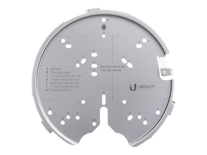 Ubiquiti UniFi Professional Mounting System U-PRO-MP monteringssats för trådlös åtkomstpunkt Silver in the group HOME, HOUSEHOLD & GARDEN / Smart home / Smart home systems at TP E-commerce Nordic AB (C67421)