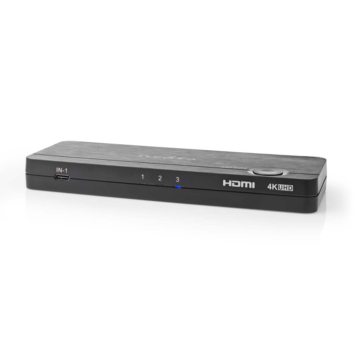 Nedis HDMI™ Converter | USB-C™ Female / 2x HDMI™ Input / 4x USB A Female | 1x HDMI™ Output | 1-way | 4K@60Hz | 18 Gbps | ABS | Anthracite in the group HOME ELECTRONICS / Cables & Adapters / HDMI / Adapters at TP E-commerce Nordic AB (C67617)