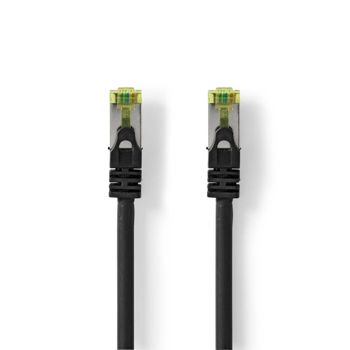 Nedis CAT7 Cable | S/FTP | RJ45 Male | RJ45 Male | 0.50 m | Round | LSZH | Black | Label in the group COMPUTERS & PERIPHERALS / Computer cables / Network cables / Cat7 at TP E-commerce Nordic AB (C67681)