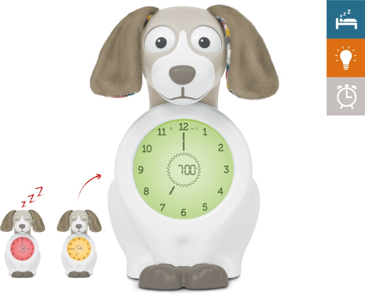 Zazu Davy alarm clock with sleep rhythm, dog, taupe in the group HOME, HOUSEHOLD & GARDEN / Watches & Counters / Alarmclocks at TP E-commerce Nordic AB (C68070)
