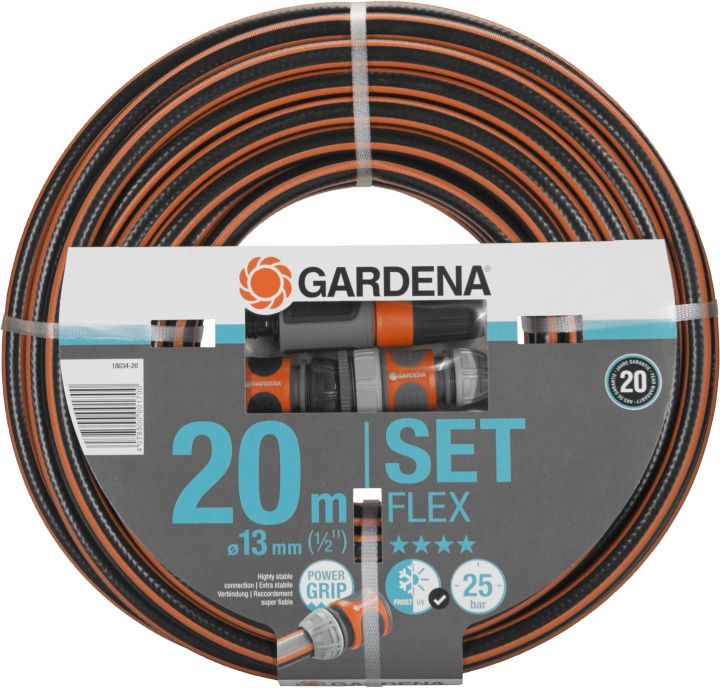 GARDENA Flex Garden Hose Set, 20 m in the group HOME, HOUSEHOLD & GARDEN / Garden products / Garden tools at TP E-commerce Nordic AB (C68960)