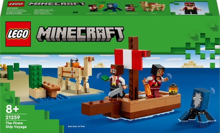 LEGO Minecraft 21259 - Voyage of the pirate ship in the group TOYS, KIDS & BABY PRODUCTS / Toys / Building toys / Lego at TP E-commerce Nordic AB (C69263)