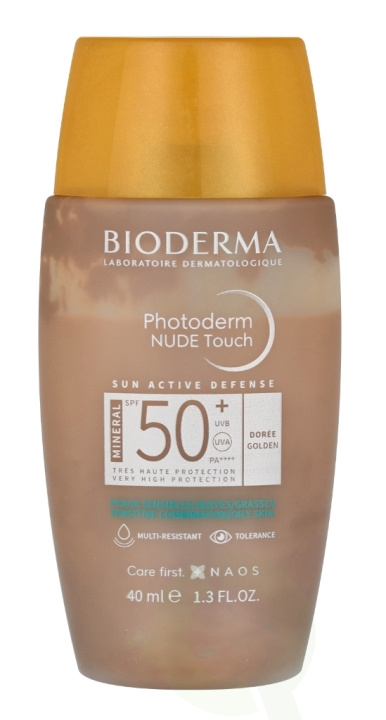 Bioderma Photoderm Nude Touch Mineral SPF50+ 40 ml Doree in the group BEAUTY & HEALTH / Skin care / Tanning / Sunscreen at TP E-commerce Nordic AB (C69602)