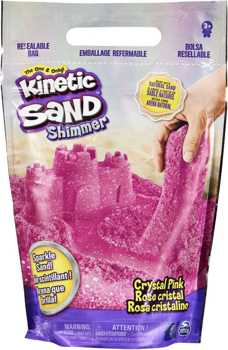 Kinetic Sand Glitter Pink artificial sand in the group TOYS, KIDS & BABY PRODUCTS / Toys / Clay, play sand and accessories at TP E-commerce Nordic AB (C69932)