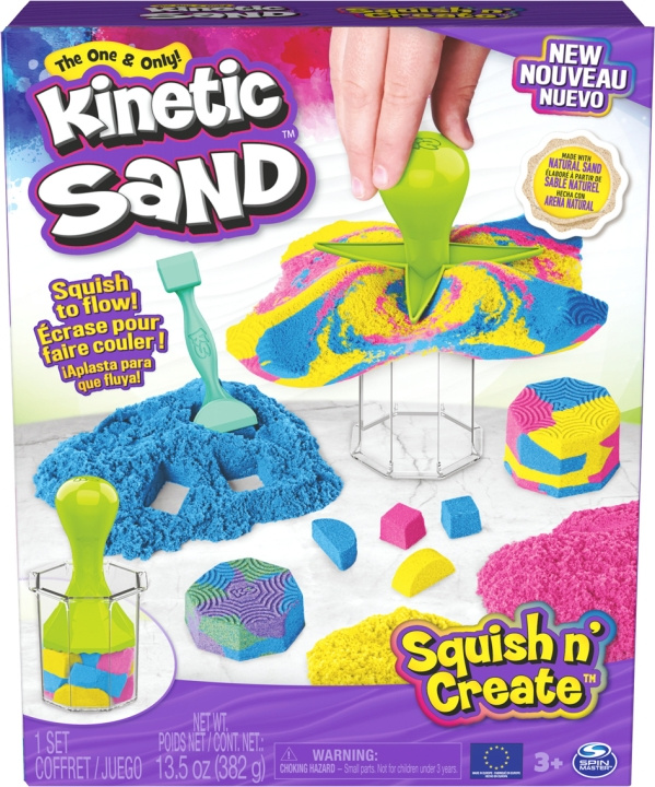 Kinetic Sand Squish N\' Create Magic Sand Set in the group TOYS, KIDS & BABY PRODUCTS / Toys / Clay, play sand and accessories at TP E-commerce Nordic AB (C69970)