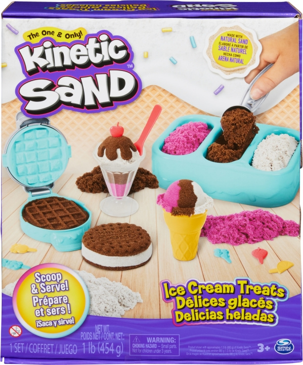 Kinetic Sand ice cream treats play set in the group TOYS, KIDS & BABY PRODUCTS / Toys / Clay, play sand and accessories at TP E-commerce Nordic AB (C69986)