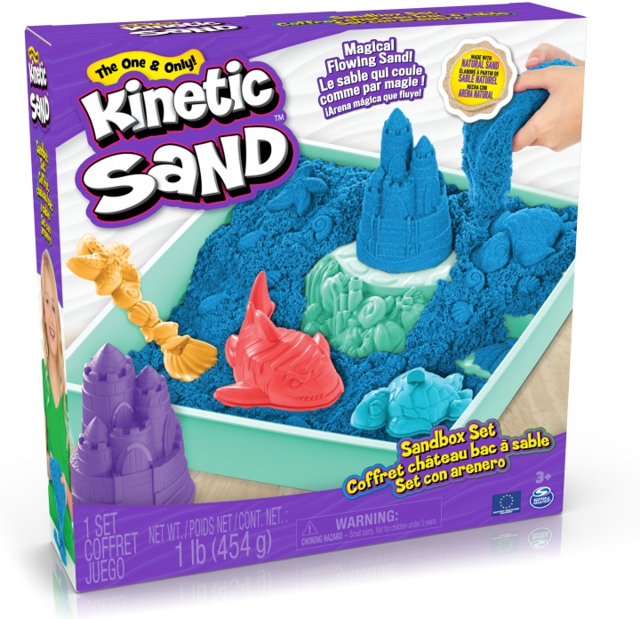 Kinetic Sand sandbox set, blue in the group TOYS, KIDS & BABY PRODUCTS / Toys / Clay, play sand and accessories at TP E-commerce Nordic AB (C69987)