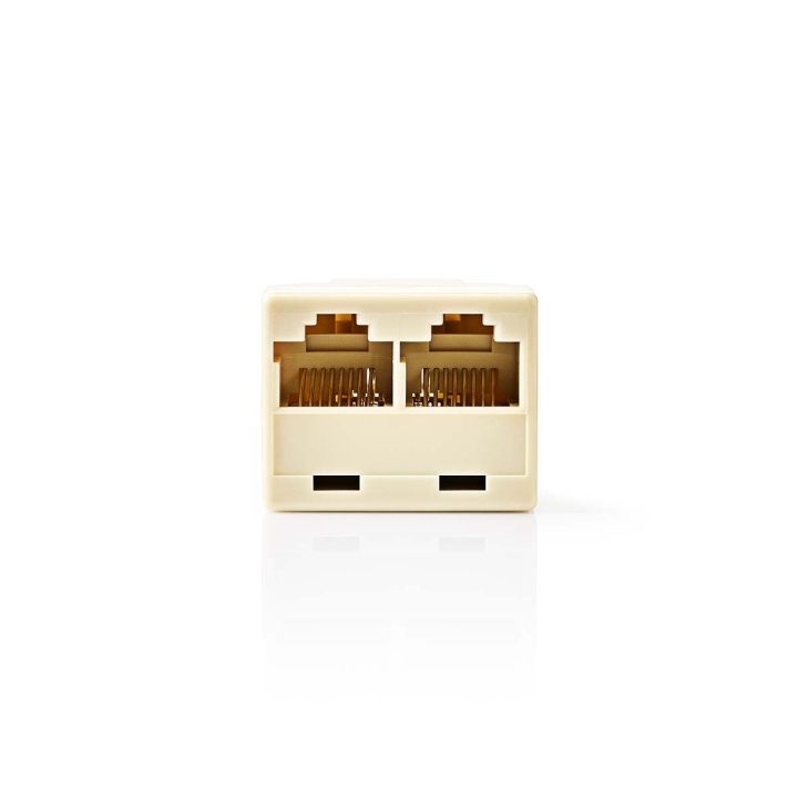 Nedis Telecom Network Splitter | RJ45 Female | 2x RJ45 Female | Gold Plated | Ivory | PVC | Box in the group HOME ELECTRONICS / Audio & Picture / Fixed telephony / Table phones at TP E-commerce Nordic AB (C70217)