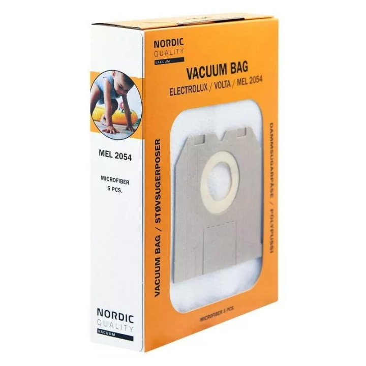 Nordic Quality MEL 2054 Euronics Støvsugerposer 5 stk in the group HOME, HOUSEHOLD & GARDEN / Cleaning products / Vacuum cleaners & Accessories / Accessories / Vacuum bags at TP E-commerce Nordic AB (C70339)